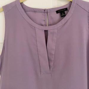 Ann Taylor sleeveless lavender shell blouse tank